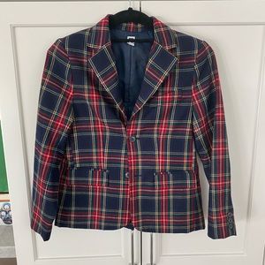 JANIE AND JACK PLAID BLAZER